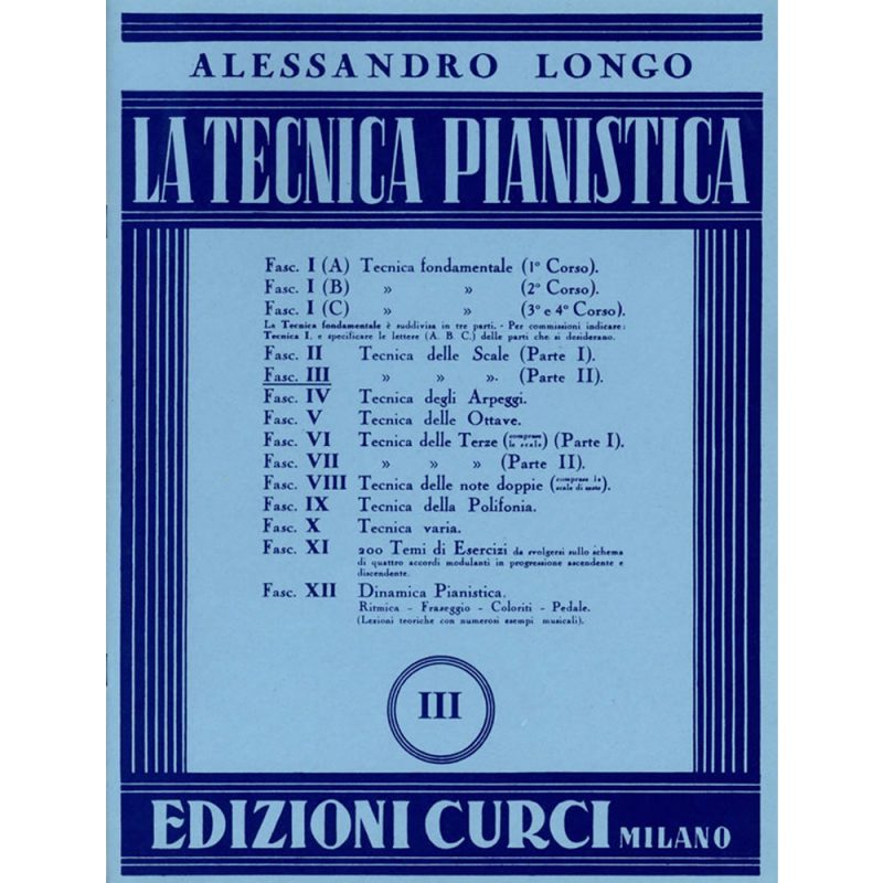Longo – Tecnica Pianistica Vol.III