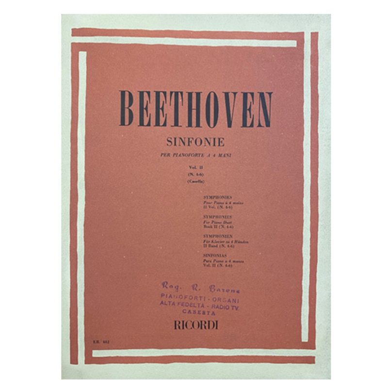 Beethoven sinfonie per pianoforte a 4 mani vol2