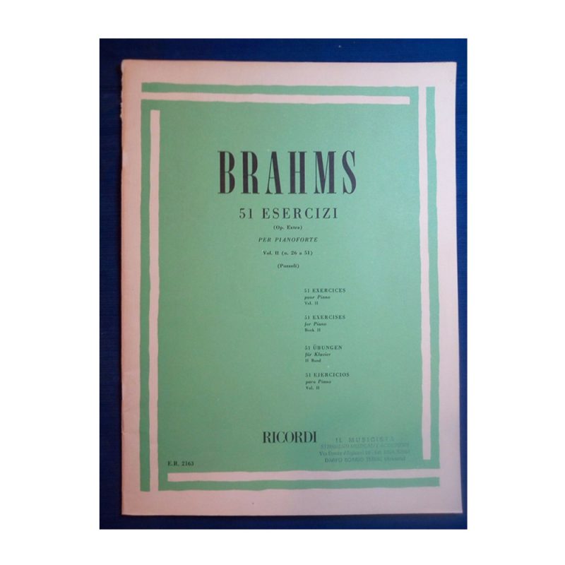 BRAHMS – 51 ESERCIZI VOL 2 (N° 26 – 51)