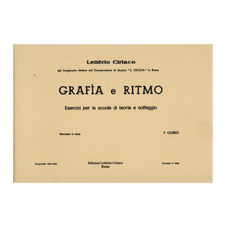 CIRIACO – GRAFIA E RITMO 1 corso