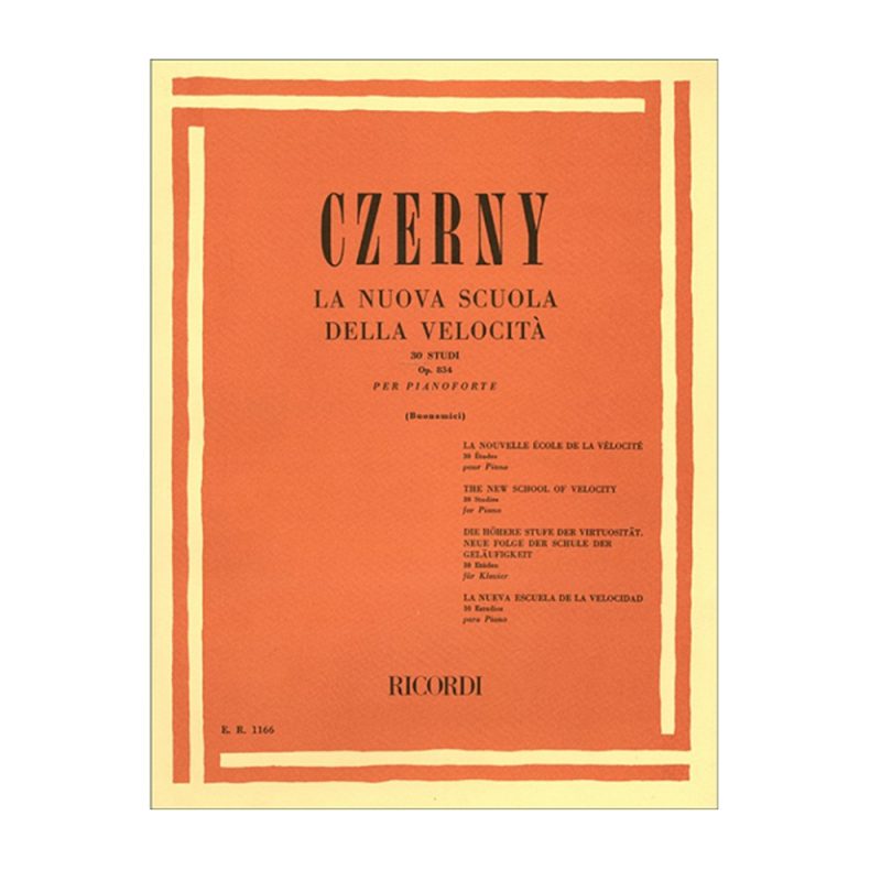 CZERNY – LA NUOVA SCUOLA DELLA VELOCITÁ OP 834