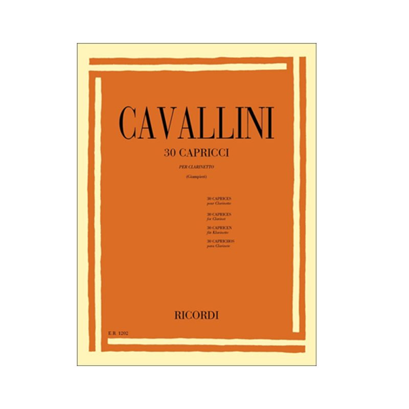 CAVALLINI – 30 CAPRICCI PER CLARINETTO